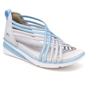 JBU Waterproof Light Gray and Blue Sandal